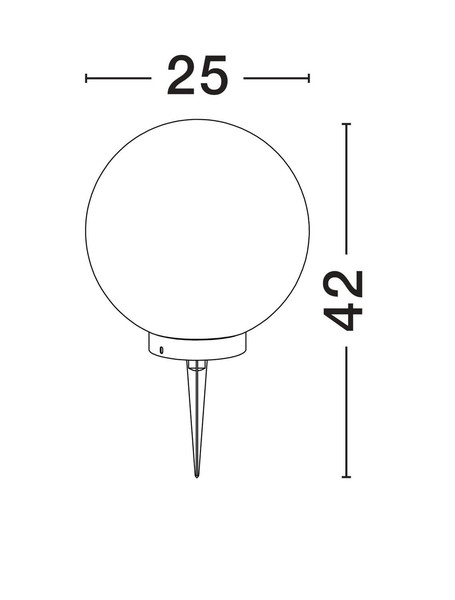 Nova Luce Bodeneinbauleuchte Moon E14 IP65 salzwasserfest Weiß Ø25cm 9186718