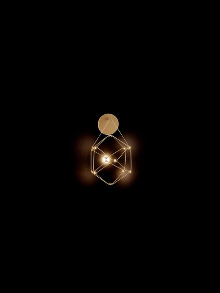 Nova Luce LED Pendelleuchte Nebula 6W warmweiss 3000K Gold Aluminium Kupfer 23x17cm 9186903