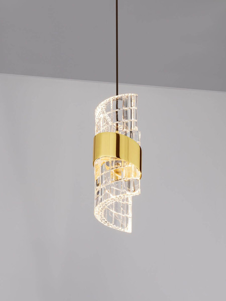 Nova Luce LED Pendelleuchte Seneca 8W warmweiss 3000K Platingold Schwarz Metall Ø12cm 9186937