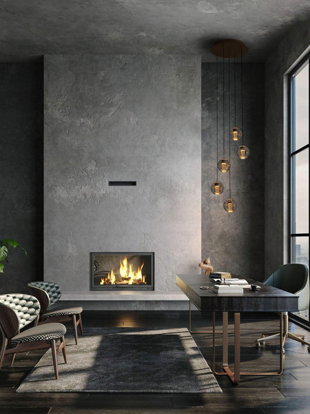 Nova Luce LED Pendelleuchte Licio dimmbar 16W warmweiss 3000K Gold Glas Metall Ø31cm 9186960