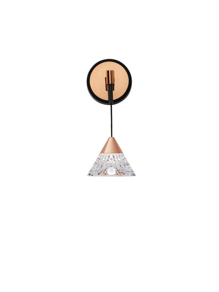 Nova Luce LED Wandleuchte Paluz 7W warmweiss 3000K Roségold Schwarz Metall Ø10,5cm 9186962