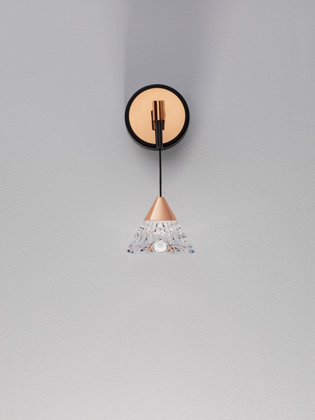 Nova Luce LED Wandleuchte Paluz 7W warmweiss 3000K Roségold Schwarz Metall Ø10,5cm 9186962