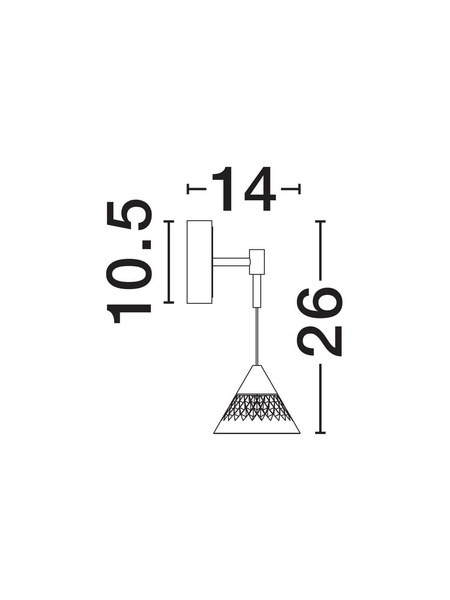 Nova Luce LED Wandleuchte Paluz 7W warmweiss 3000K Roségold Schwarz Metall Ø10,5cm 9186962