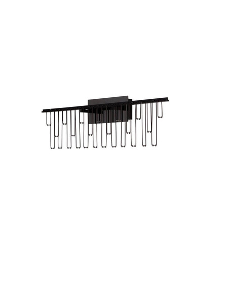 Nova Luce LED Wandleuchte Stellar dimmbar 11W warmweiss 3000K Schwarz Chrom Aluminium 67x20cm 9186967