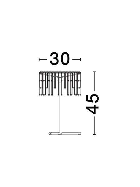 Nova Luce LED Tischleuchte Stellar dimmbar 16W warmweiss 3000K Gold Aluminium Kupfer Ø30cm 9186980