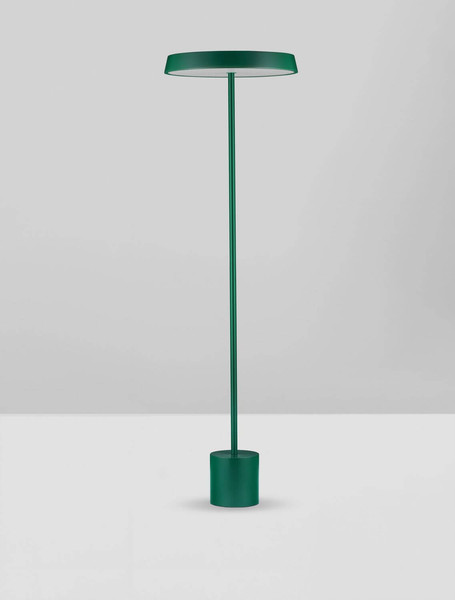 Nova Luce LED Stehleuchte Vetro 33W warmweiss 3000K Grün Aluminium 136cm 9223417