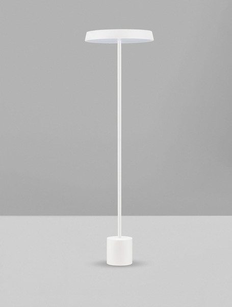 Nova Luce LED Stehleuchte Vetro 33W warmweiss 3000K Weiß Aluminium 136cm 9223418