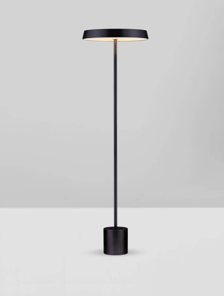 Nova Luce LED Stehleuchte Vetro 33W warmweiss 3000K Schwarz Aluminium 136cm 9223419