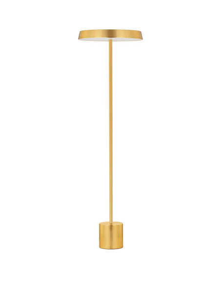 Nova Luce LED Stehleuchte Vetro 33W warmweiss 3000K Gold Aluminium 136cm 9223420