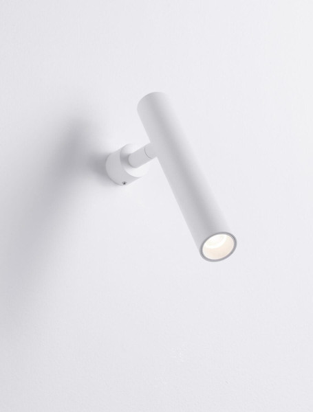Nova Luce LED Wandleuchte Arlo schwenkbar 6W warmweiss 3000K Weiß Aluminium Ø3cm 9232133