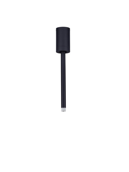 Nova Luce LED Deckenleuchte Stilvi schwenkbar 4W warmweiss 3000K Schwarz Aluminium Ø5x30cm 9232139