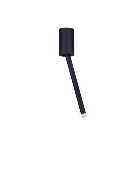 Nova Luce LED Deckenleuchte Stilvi schwenkbar 4W warmweiss 3000K Schwarz Aluminium Ø5x30cm 9232139