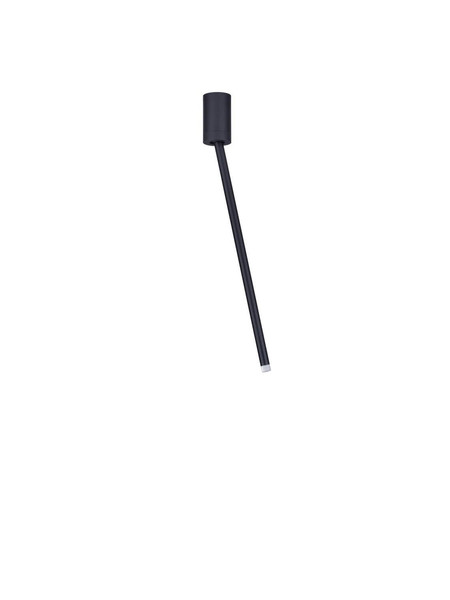 Nova Luce LED Deckenleuchte Stilvi schwenkbar 4W warmweiss 3000K Schwarz Aluminium Ø5x50cm 9232141