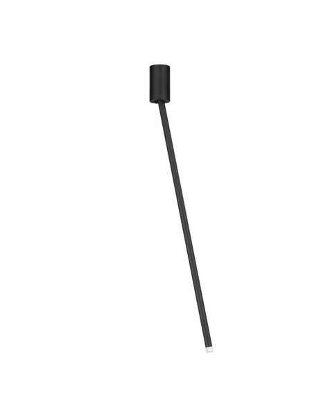Nova Luce LED Deckenleuchte Stilvi schwenkbar 4W warmweiss 3000K Schwarz Aluminium Ø5x70cm 9232143