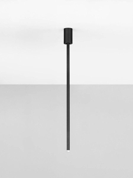 Nova Luce LED Deckenleuchte Stilvi schwenkbar 4W warmweiss 3000K Schwarz Aluminium Ø5x70cm 9232143