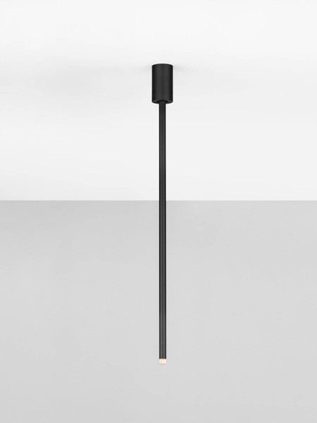 Nova Luce LED Deckenleuchte Stilvi schwenkbar 4W warmweiss 3000K Schwarz Aluminium Ø5x70cm 9232143