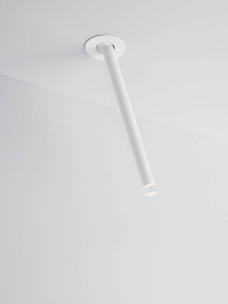Nova Luce LED Deckenleuchte Stilvi schwenkbar 4W warmweiss 3000K Weiß Aluminium Ø5x24cm 9232144
