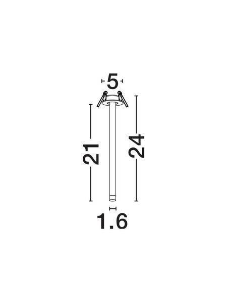 Nova Luce LED Deckenleuchte Stilvi schwenkbar 4W warmweiss 3000K Weiß Aluminium Ø5x24cm 9232144