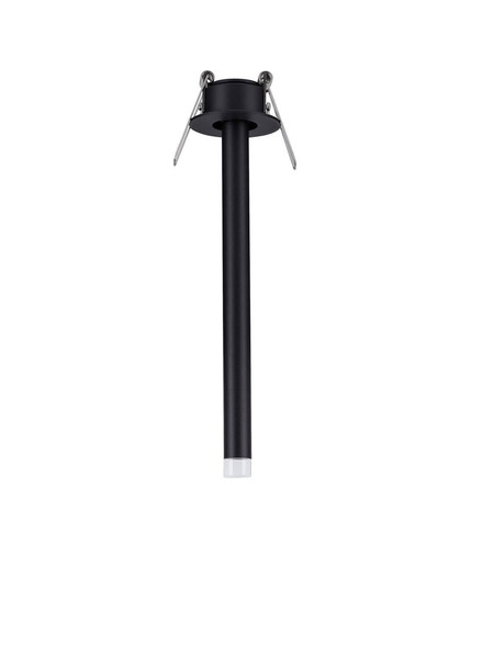 Nova Luce LED Deckenleuchte Stilvi schwenkbar 4W warmweiss 3000K Schwarz Aluminium Ø5x24cm 9232145