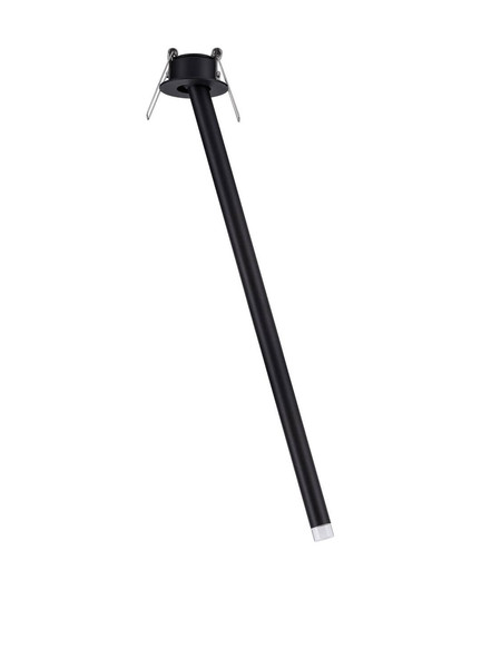 Nova Luce LED Deckenleuchte Stilvi schwenkbar 4W warmweiss 3000K Schwarz Aluminium Ø5x44cm 9232147