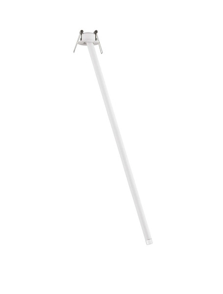 Nova Luce LED Deckenleuchte Stilvi schwenkbar 4W warmweiss 3000K Weiß Aluminium Ø5x64cm 9232148