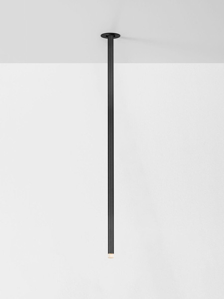Nova Luce LED Deckenleuchte Stilvi schwenkbar 4W warmweiss 3000K Schwarz Aluminium Ø5x64cm 9232149