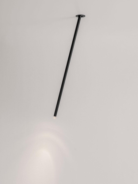 Nova Luce LED Deckenleuchte Stilvi schwenkbar 4W warmweiss 3000K Schwarz Aluminium Ø5x64cm 9232149
