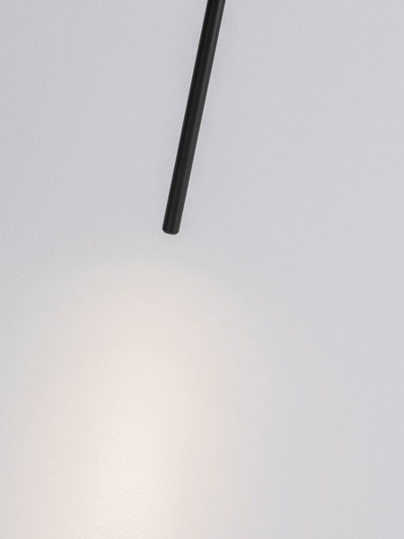 Nova Luce LED Deckenleuchte Stilvi schwenkbar 4W warmweiss 3000K Schwarz Aluminium Ø5x64cm 9232149