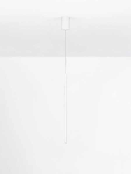 Nova Luce LED Pendelleuchte Stilvi 4W warmweiss 3000K Weiß Aluminium Ø8cm 9232150
