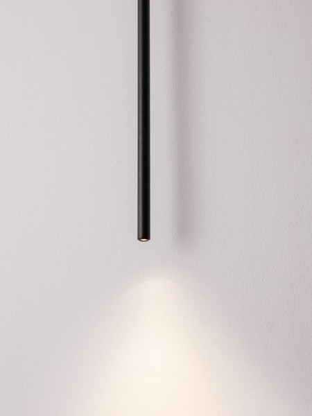 Nova Luce LED Pendelleuchte Stilvi 4W warmweiss 3000K Schwarz Aluminium Ø8cm 9232151