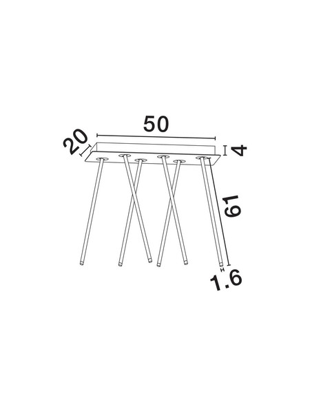 Nova Luce LED Pendelleuchte Stilvi 17W warmweiss 3000K Schwarz Aluminium 50x20cm 9232155