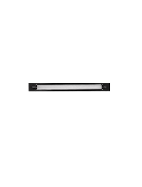 Nova Luce LED Wandleuchte Fasko 16W warmweiss 3000K IP44 Schwarz Glas Metall 80x9,5cm 9236298