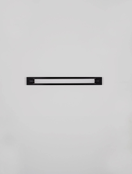 Nova Luce LED Wandleuchte Fasko 16W warmweiss 3000K IP44 Schwarz Glas Metall 80x9,5cm 9236298