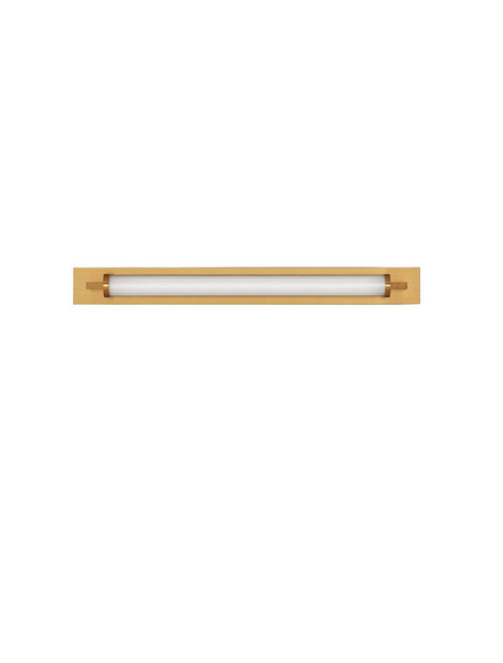 Nova Luce LED Wandleuchte Fasko 16W warmweiss 3000K IP44 Messinggold Glas Metall 80x9,5cm 9236299