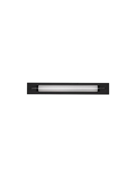 Nova Luce LED Wandleuchte Fasko 13W warmweiss 3000K IP44 Schwarz Glas Metall 60x9,5cm 9236300