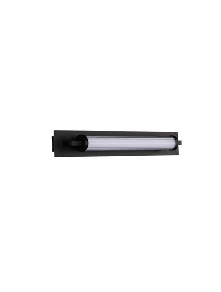 Nova Luce LED Wandleuchte Fasko 13W warmweiss 3000K IP44 Schwarz Glas Metall 60x9,5cm 9236300