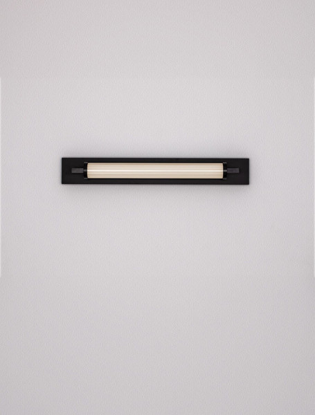 Nova Luce LED Wandleuchte Fasko 13W warmweiss 3000K IP44 Schwarz Glas Metall 60x9,5cm 9236300