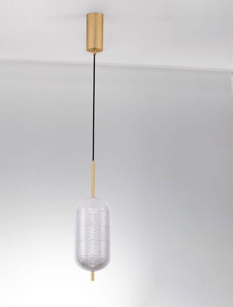 Nova Luce LED Pendelleuchte Klelia dimmbar 17W warmweiss 3000K Messinggold Metall Ø15cm 9236395