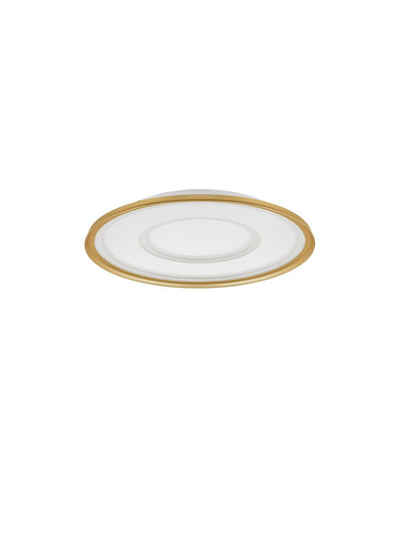 Nova Luce LED Deckenleuchte Figin dimmbar 40W CCT warm-/neutralweiss 2700-5000K Gold Stahl Aluminium Ø50cm 9248179