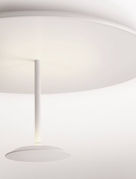 Nova Luce LED Deckenleuchte Nima dimmbar 15W warmweiss 3000K Weiß Stahl Aluminium Ø45cm 9248180