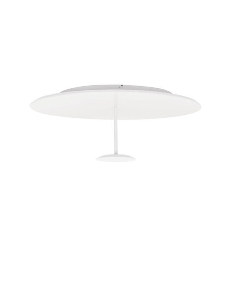Nova Luce LED Deckenleuchte Nima dimmbar 30W warmweiss 3000K Weiß Stahl Aluminium Ø60cm 9248181