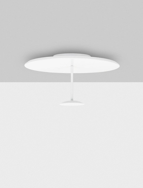Nova Luce LED Deckenleuchte Nima dimmbar 30W warmweiss 3000K Weiß Stahl Aluminium Ø60cm 9248181