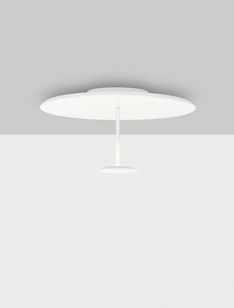 Nova Luce LED Deckenleuchte Nima dimmbar 30W warmweiss 3000K Weiß Stahl Aluminium Ø60cm 9248181