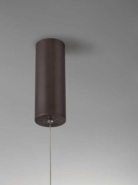 Nova Luce LED Pendelleuchte Elowen dimmbar 60W warmweiss 3000K Kaffeebraun Aluminium Ø60cm 9345649