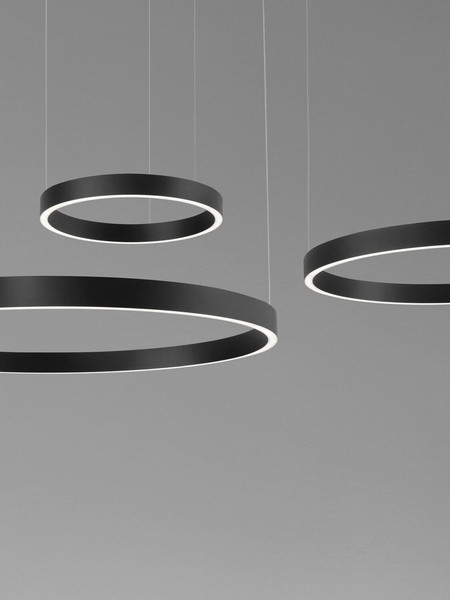 Nova Luce LED Pendelleuchte Elowen dimmbar 181W warmweiss 3000K Schwarz Aluminium 148x106cm 9345652