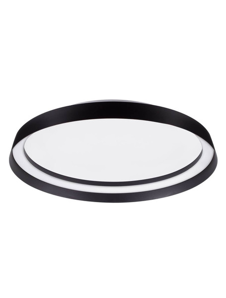 Nova Luce LED Deckenleuchte Ormi dimmbar 38W CCT warm-/neutralweiss 2700/3000/4000K Schwarz Aluminium Ø45cm 9345695