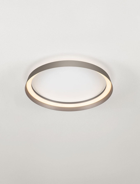 Nova Luce LED Deckenleuchte Ormi dimmbar 38W CCT warm-/neutralweiss 2700/3000/4000K Champagnerbraun Aluminium Ø45cm 9345697