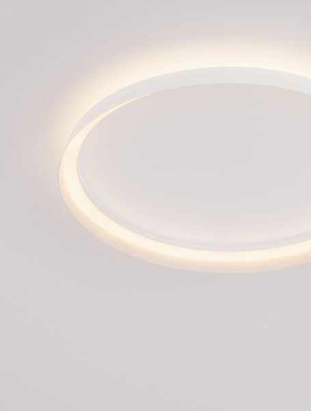 Nova Luce LED Deckenleuchte Ormi dimmbar 48W CCT warm-/neutralweiss 2700/3000/4000K Weiß Aluminium Ø60cm 9345698