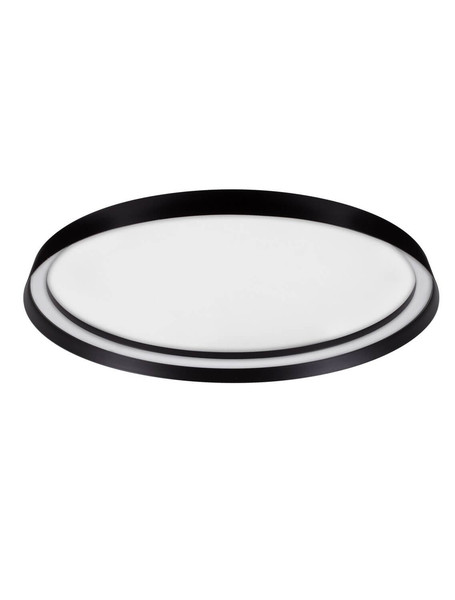 Nova Luce LED Deckenleuchte Ormi dimmbar 48W CCT warm-/neutralweiss 2700/3000/4000K Schwarz Aluminium Ø60cm 9345699
