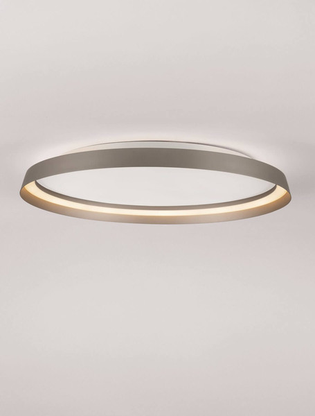 Nova Luce LED Deckenleuchte Ormi dimmbar 48W CCT warm-/neutralweiss 2700/3000/4000K Champagnerbraun Aluminium Ø60cm 9345701